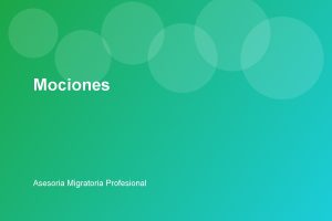 Mociones