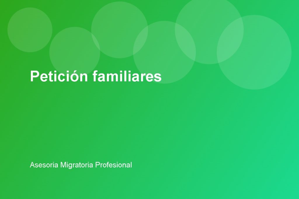Petición familiares