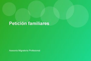 Petición familiares